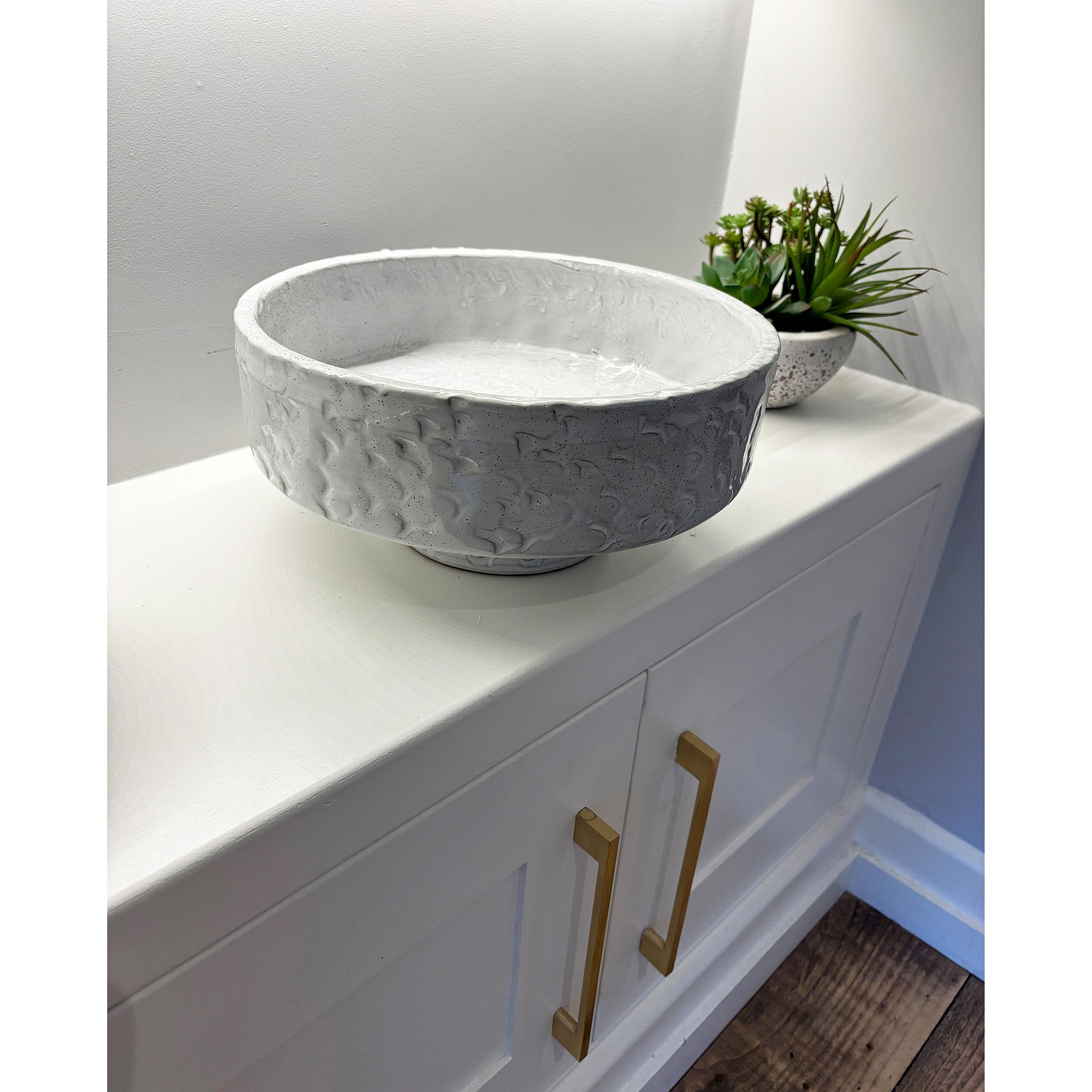 Glazed Hammered Texture Decorative Bowl